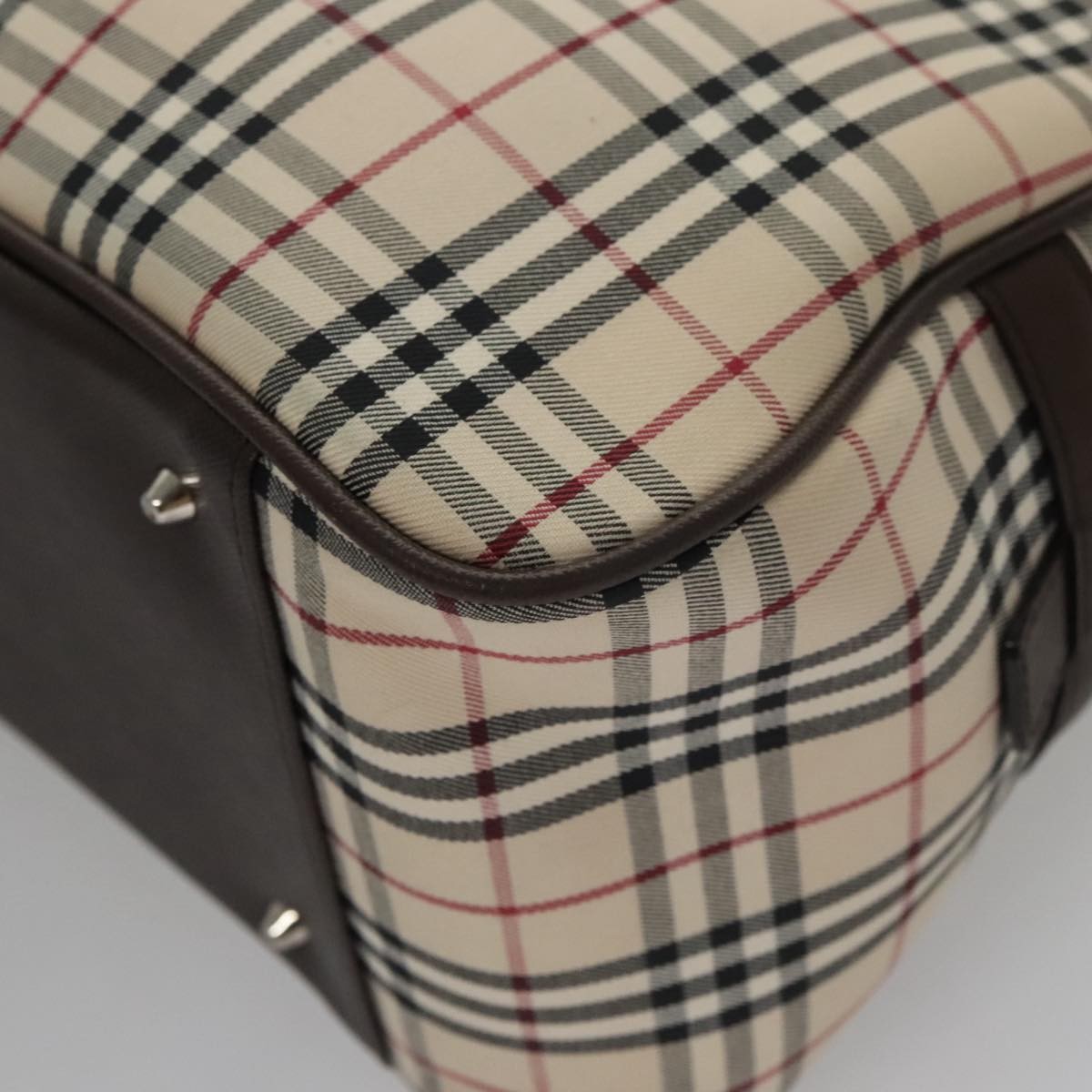Burberry Nova Check Bowling Bag Canvas