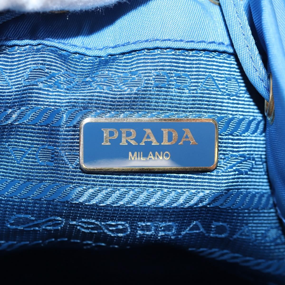 Prada Drawstring Bucket Bag Tessuto