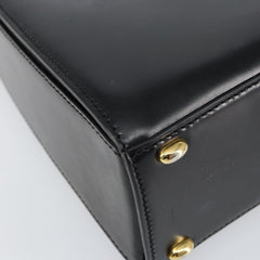 Celine Vintage Convertible Turnlock Top Handle Bag Leather