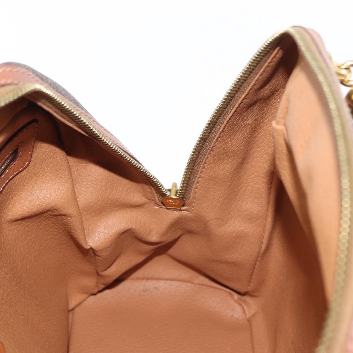 Celine Vintage Macadam Handbag Canvas and Leather