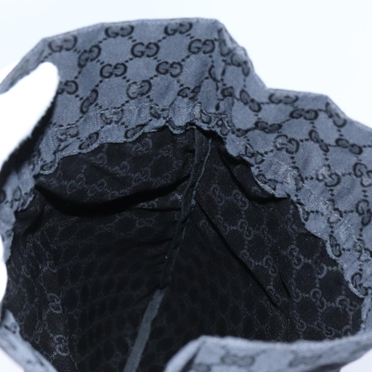 Gucci Vintage Web Drawstring Bucket Bag GG Coated Canvas