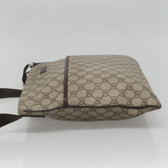 Gucci Zip Top Messenger Bag GG Coated Canvas