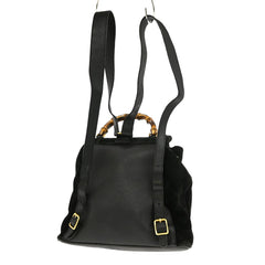 Gucci Vintage Bamboo Backpack Suede