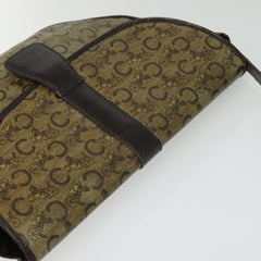 Celine C Sulky Shoulder bag Canvas and Leather