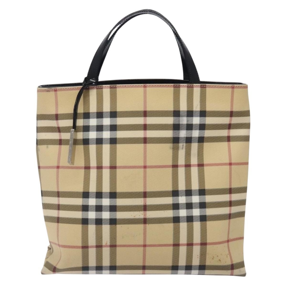 Burberry Nova Check Tote canvas check pattern
