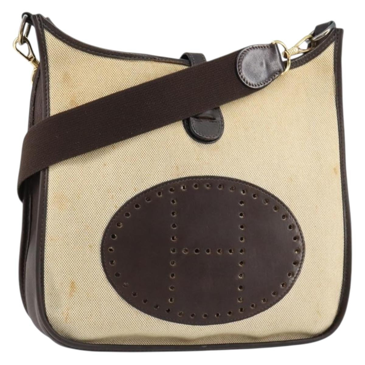 Hermes Evelyne Bag Gen III Toile and Leather