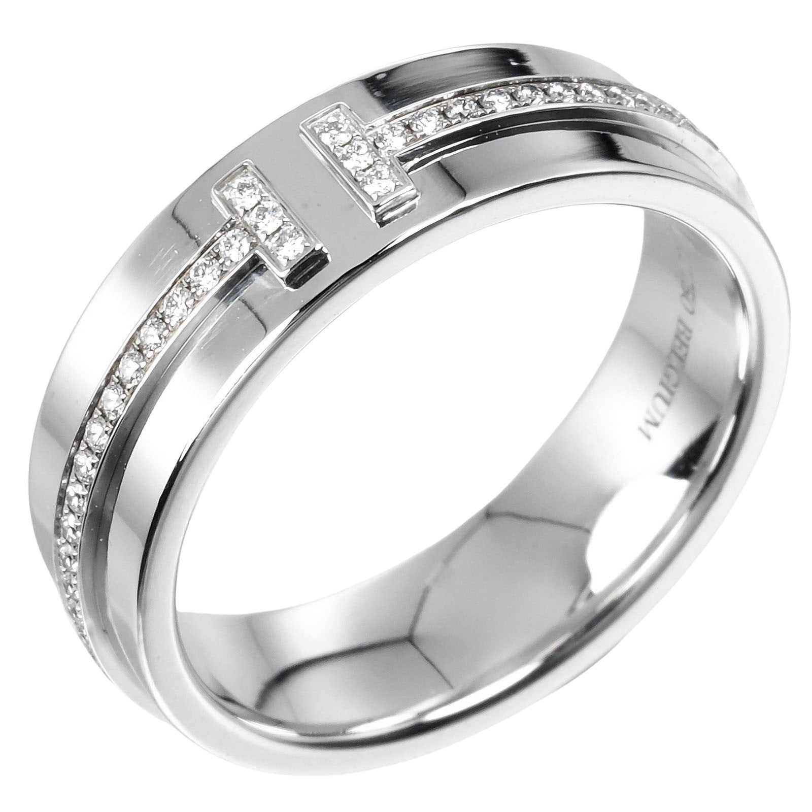 Tiffany & Co. Tiffany T Ring 18K White Gold and Diamonds