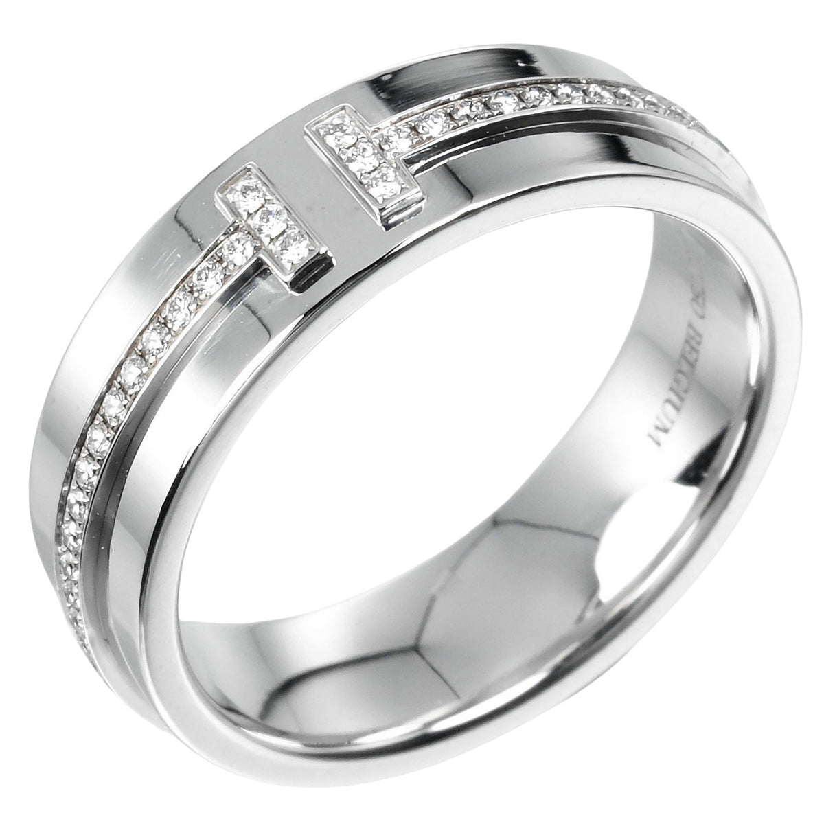 Tiffany & Co. Tiffany T Ring 18K White Gold and Diamonds