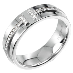 Tiffany & Co. Tiffany T Ring 18K White Gold and Diamonds