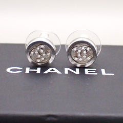 Chanel Vintage Round CC Clip-On Earrings Metal