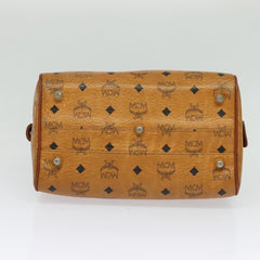 MCM Visetos Handbag Canvas and Leather