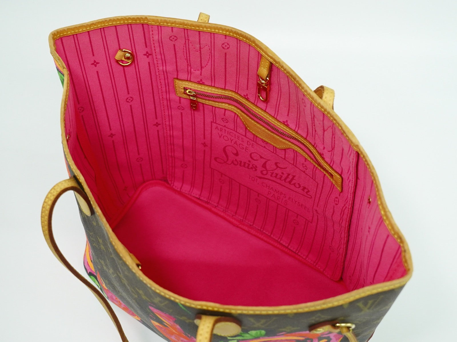 Louis Vuitton Neverfull Tote Limited Edition Monogram Roses