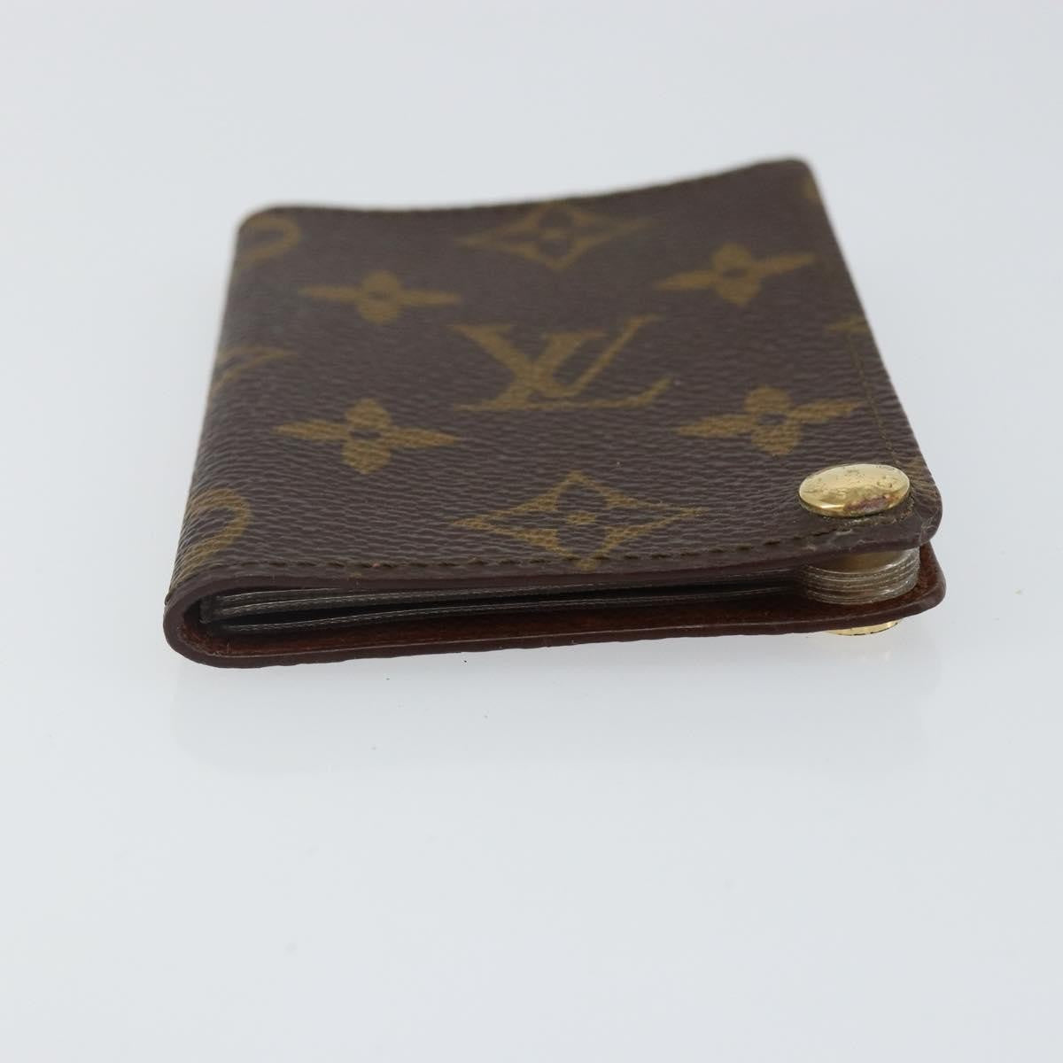 Louis Vuitton Porte Cartes Pression Card Case Monogram Canvas