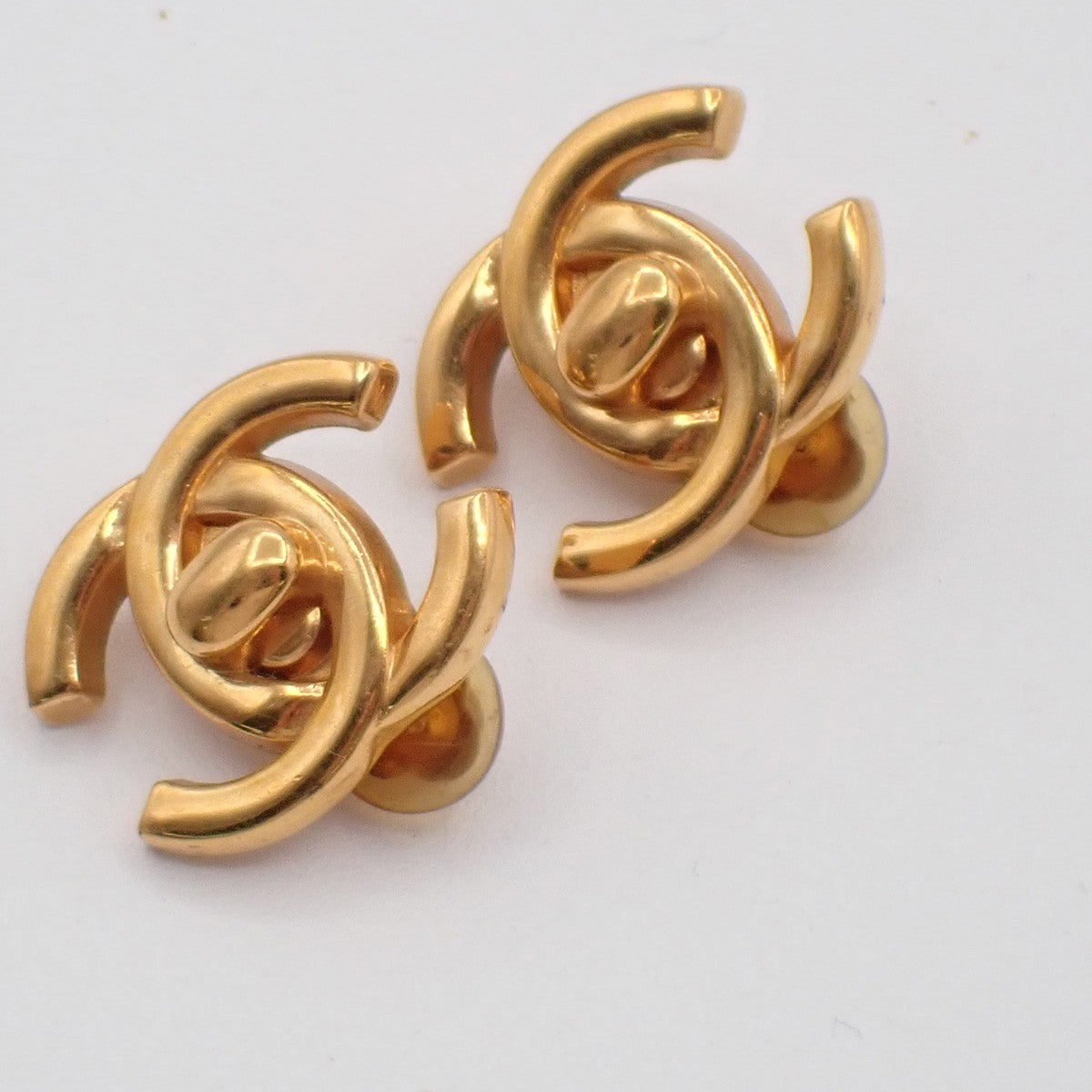 Chanel CC Turnlock Clip-On Earrings Metal