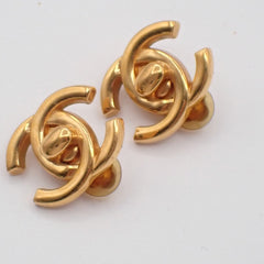 Chanel CC Turnlock Clip-On Earrings Metal