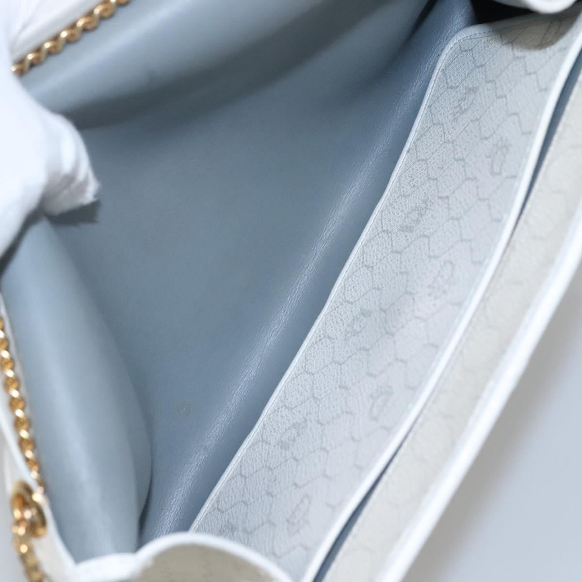 Christian Dior Vintage Honeycomb chain Canvas