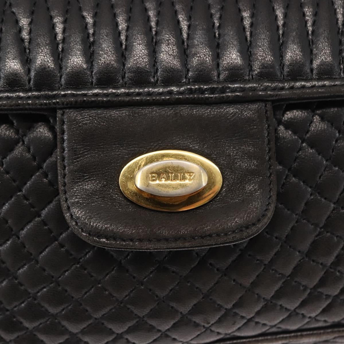 Bally Vintage Chain Shoulder Bag Quilted Leather