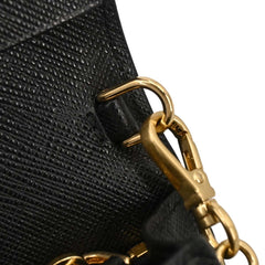 Prada Wristlet Wallet on Chain Saffiano Leather