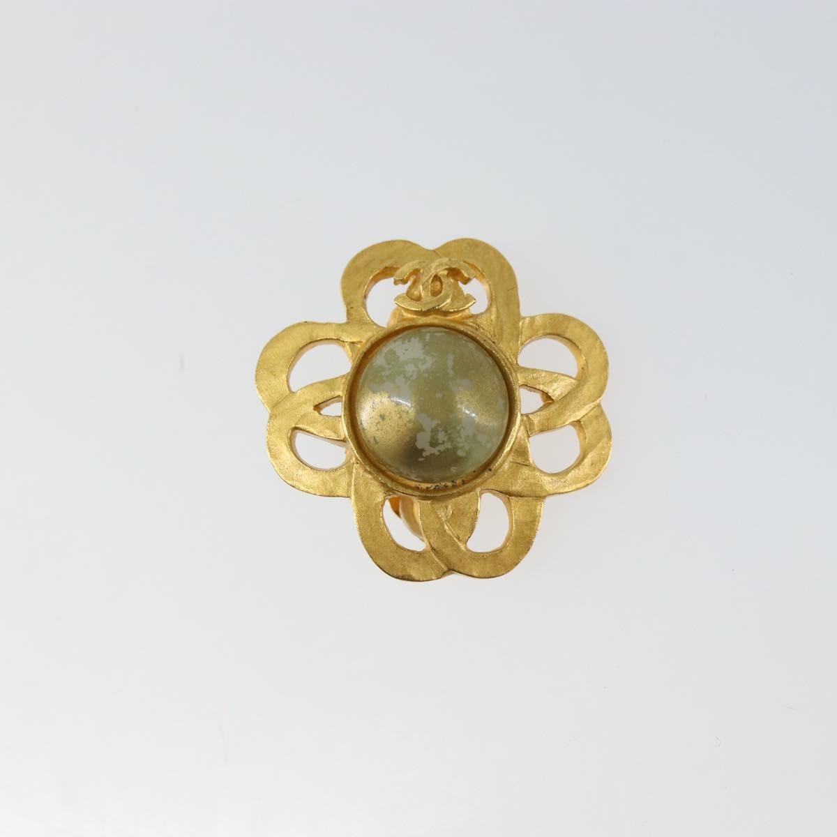 Chanel CC Hoop Clip-On Earrings Metal