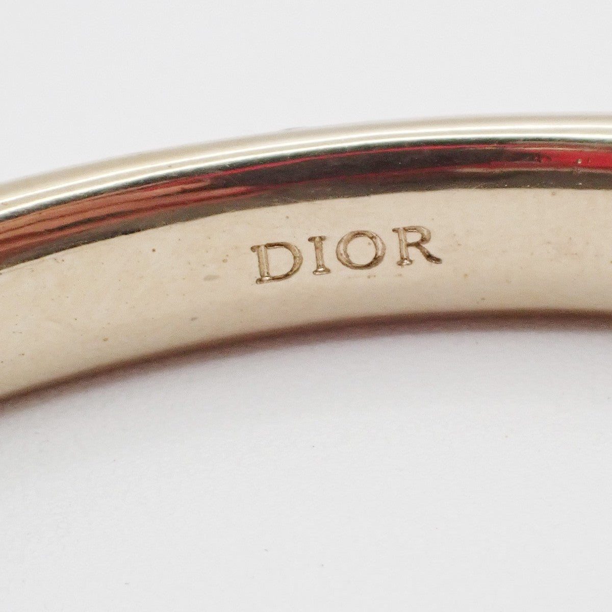 Christian Dior Logo Sphere Bangle Metal