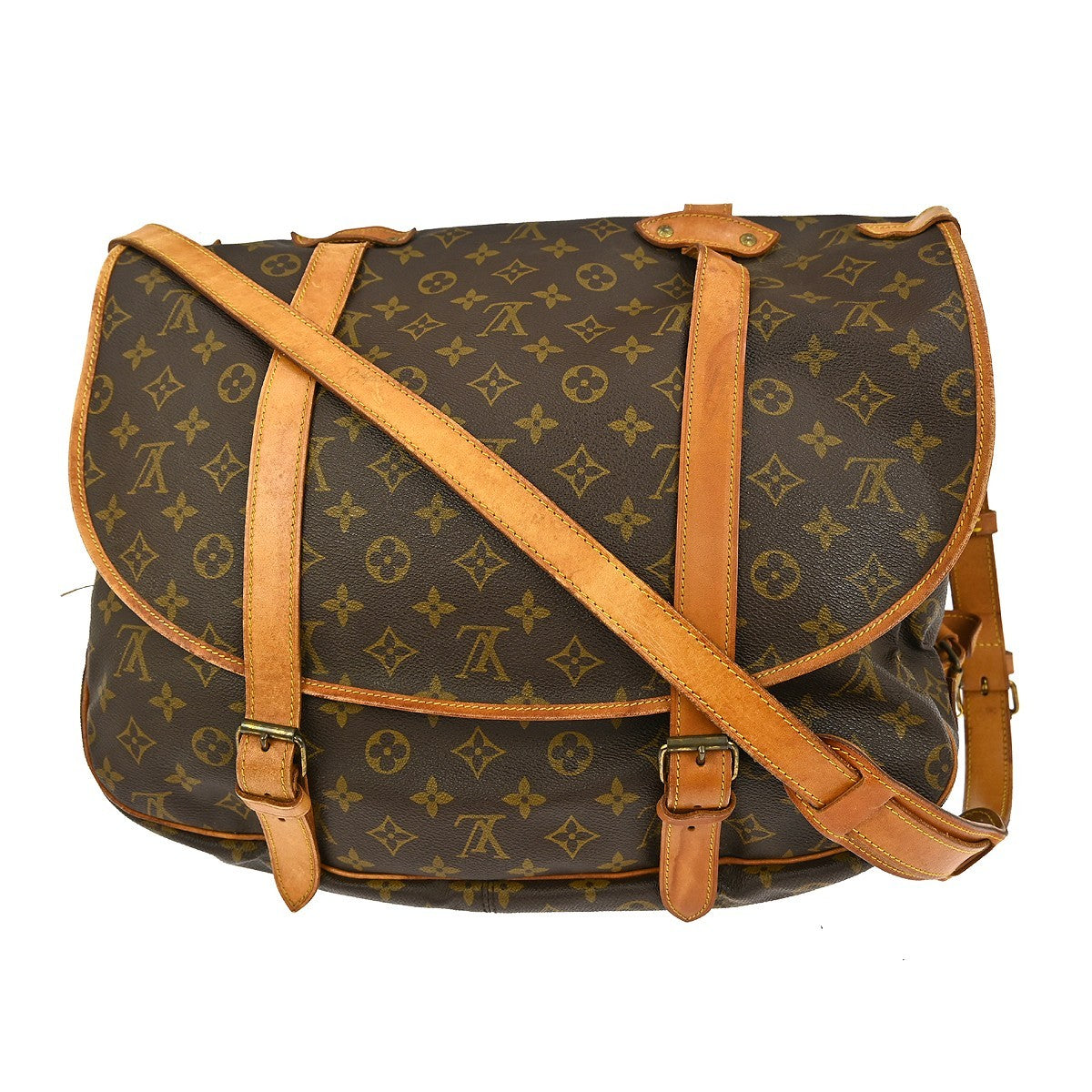 Louis Vuitton Saumur Handbag Monogram Canvas