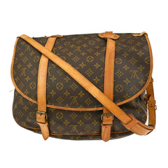 Louis Vuitton Saumur Handbag Monogram Canvas