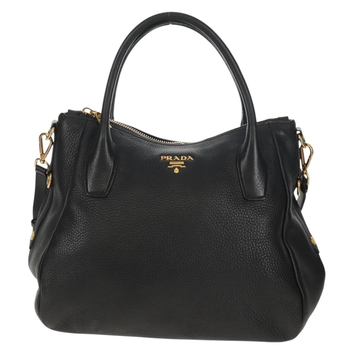 Prada Top Zip Convertible Tote Vitello Daino