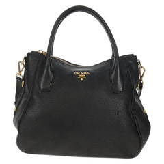 Prada Top Zip Convertible Tote Vitello Daino