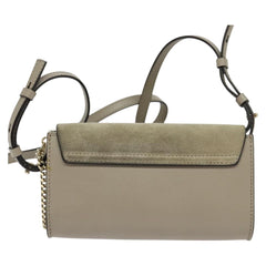 Chloe Faye Shoulder Bag Leather and Suede
