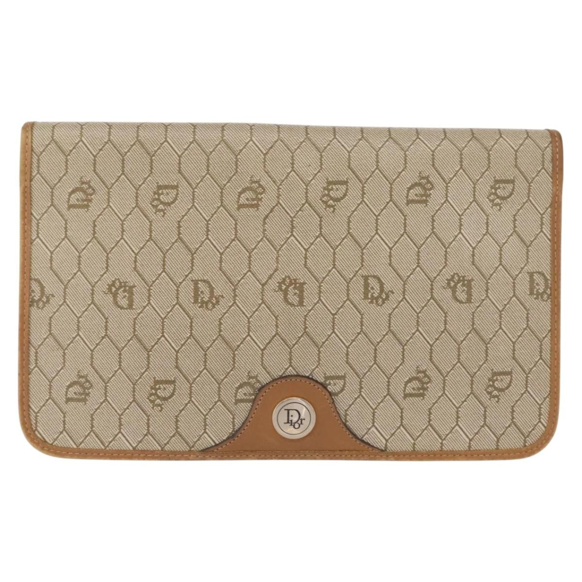 Christian Dior Vintage Honeycomb chain Canvas