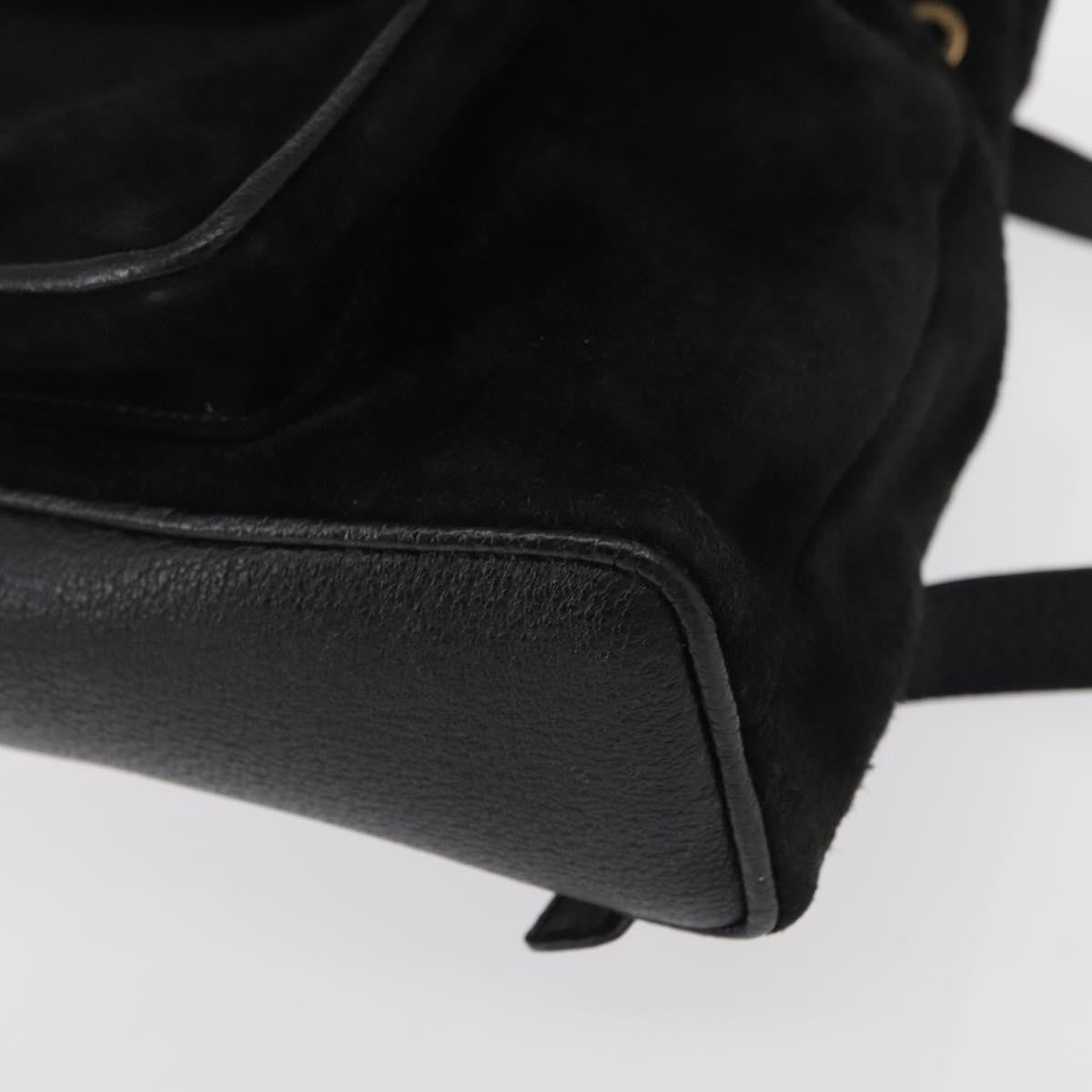 Gucci Vintage Bamboo Backpack Suede