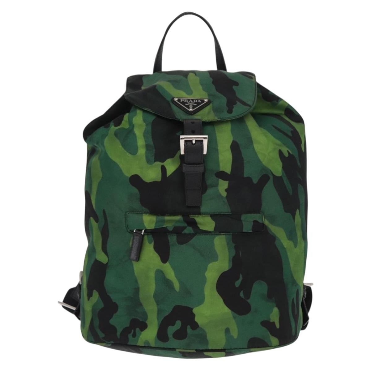 Prada Camouflage Backpack Tessuto