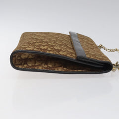 Christian Dior Vintage Trotter Flap Shoulder Bag Canvas