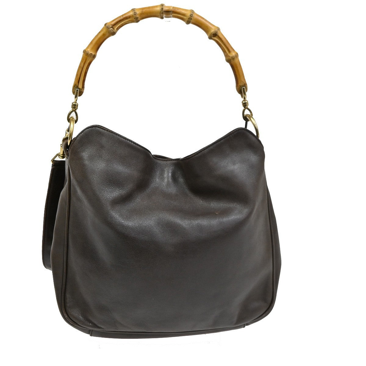 Gucci Vintage Bamboo Shoulder Bag Leather