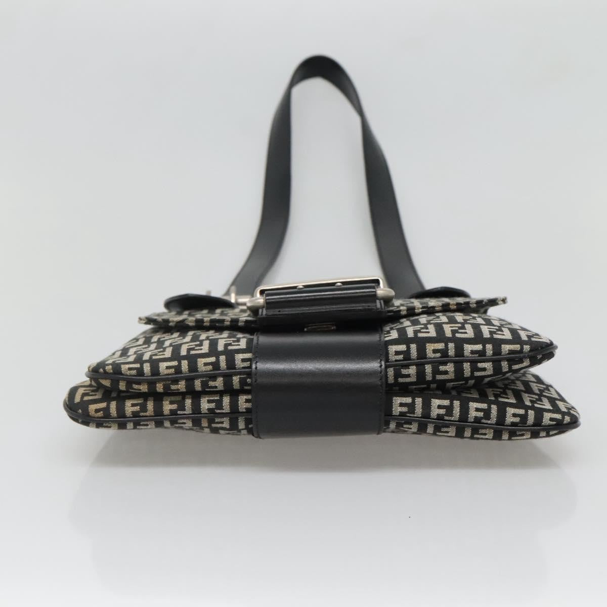 Fendi Buckle Flap Shoulder Bag Zucchino canvas