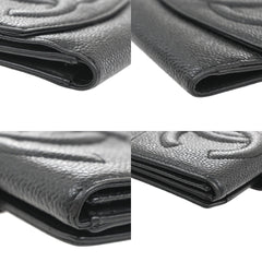 Chanel Timeless Trifold Wallet Leather