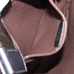 Salvatore Ferragamo Gancini Shoulder Bag Patent Leather