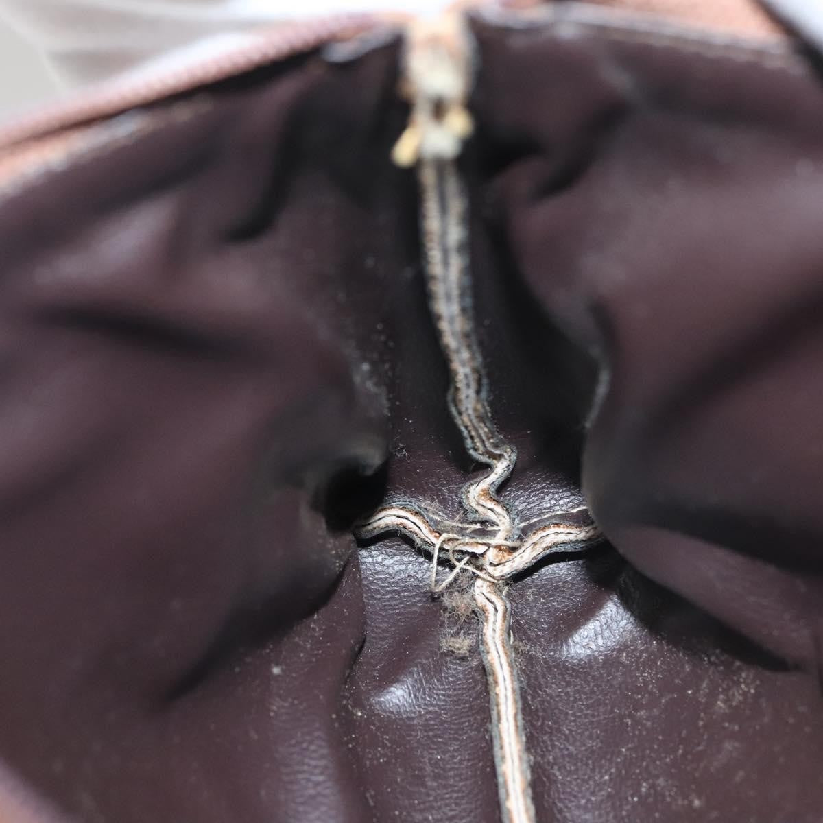 Christian Dior Vintage Honeycomb Zip Pouch Coated Canvas