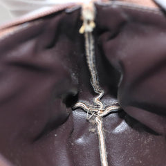 Christian Dior Vintage Honeycomb Zip Pouch Coated Canvas