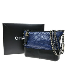 Chanel Gabrielle Hobo Quilted Goatskin and Patent