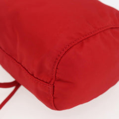 Prada Drawstring Wristlet Bucket Bag Tessuto
