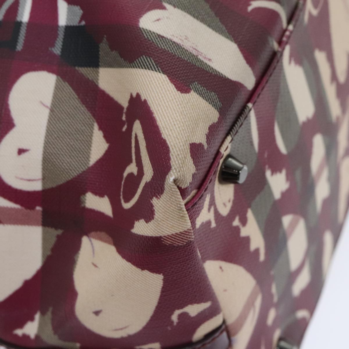 Burberry Open Tote Printed Canvas