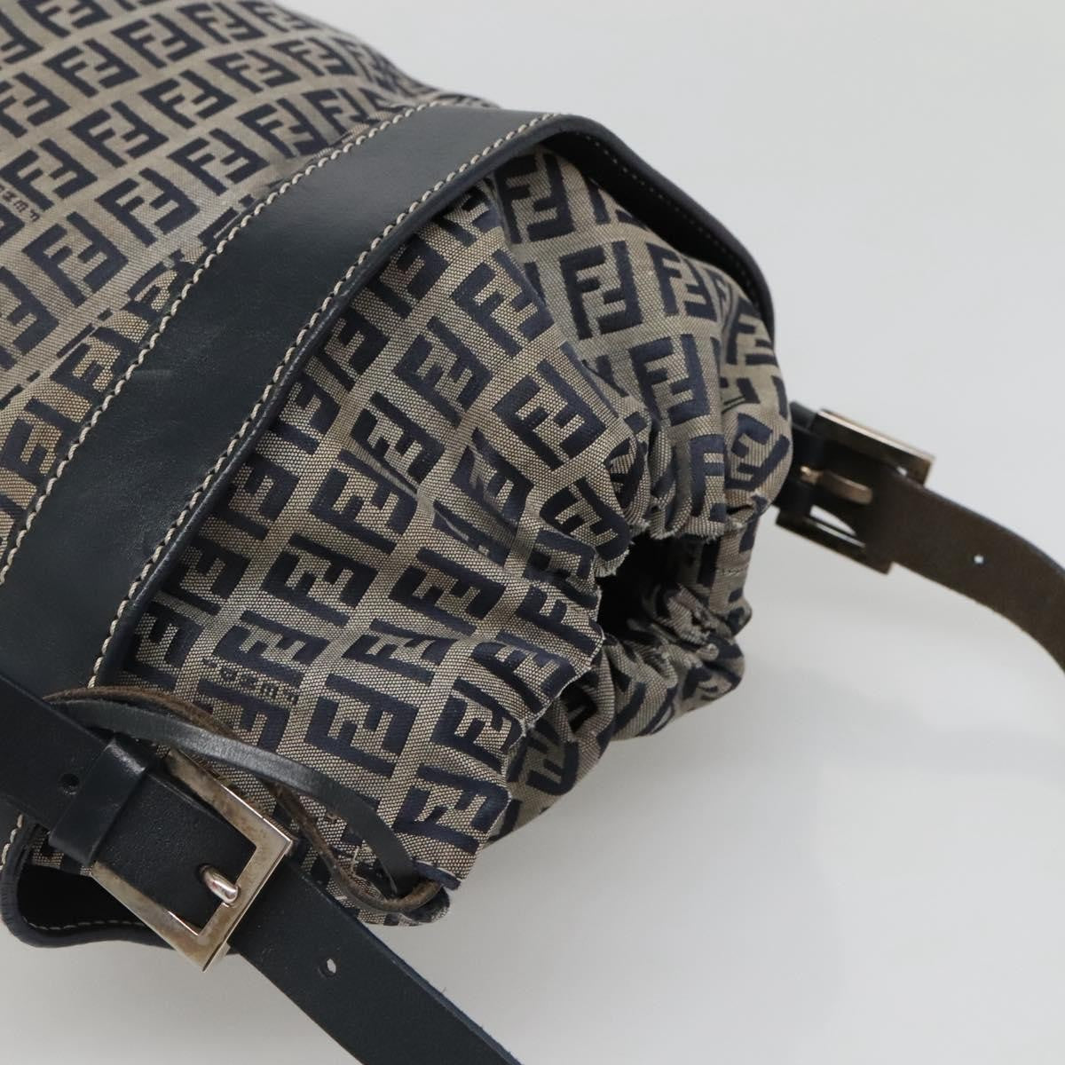 Fendi FF Logo Mon Tresor Bucket Bag Printed Shearling with Leather