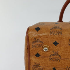 MCM Visetos Handbag Canvas and Leather