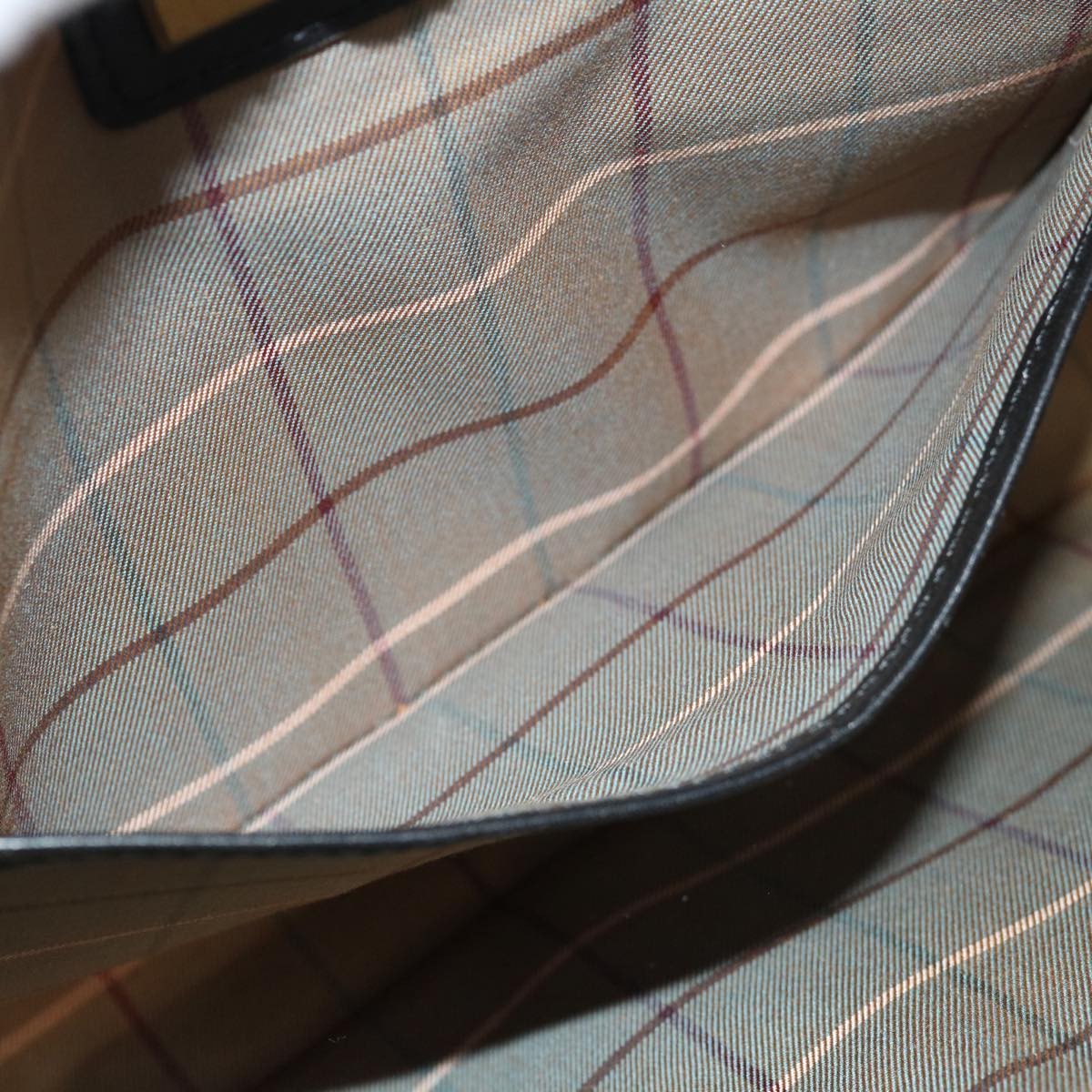 Burberry Zip Clutch Leather