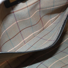 Burberry Zip Clutch Leather