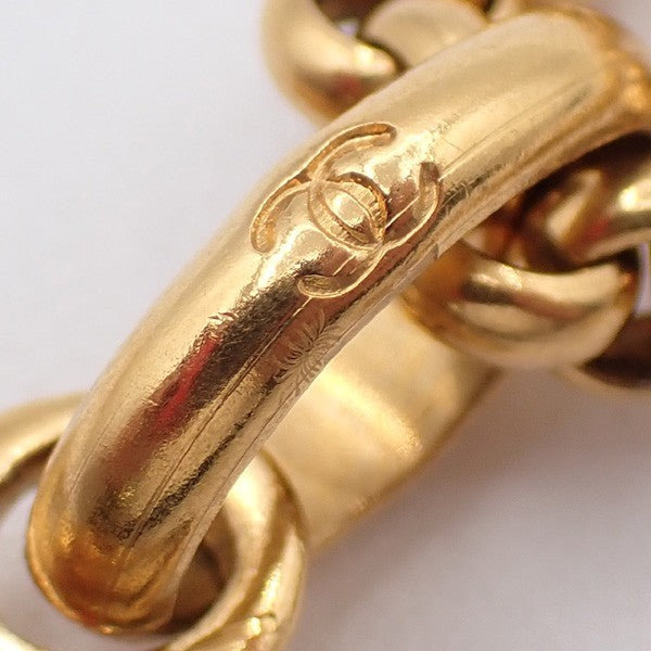 Chanel CC Heart Pendant Necklace Metal