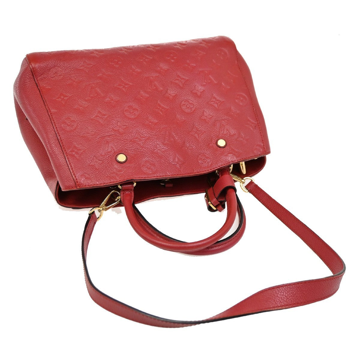 Louis Vuitton Montaigne Handbag Monogram Empreinte Leather