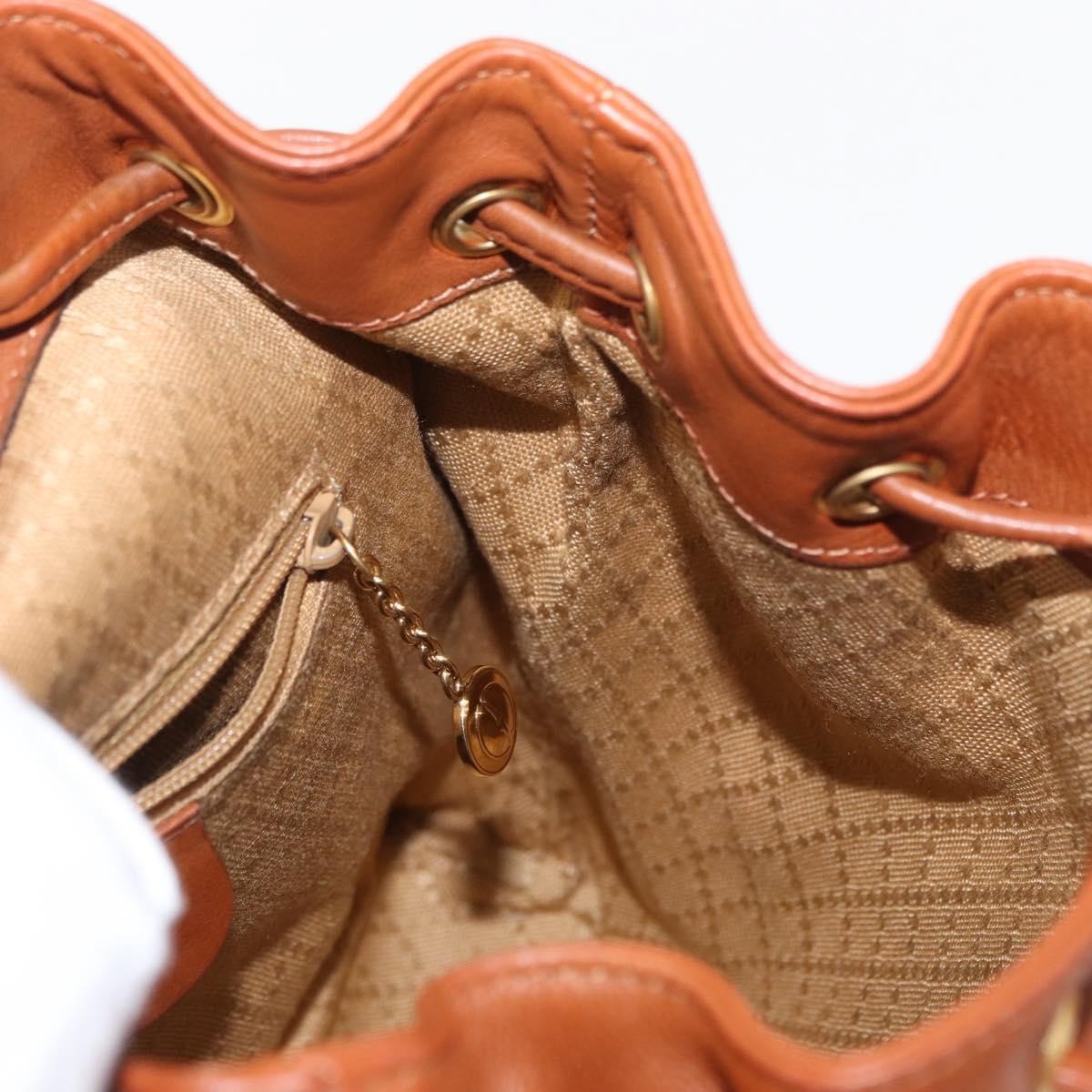 Gucci Vintage Bamboo Backpack Leather