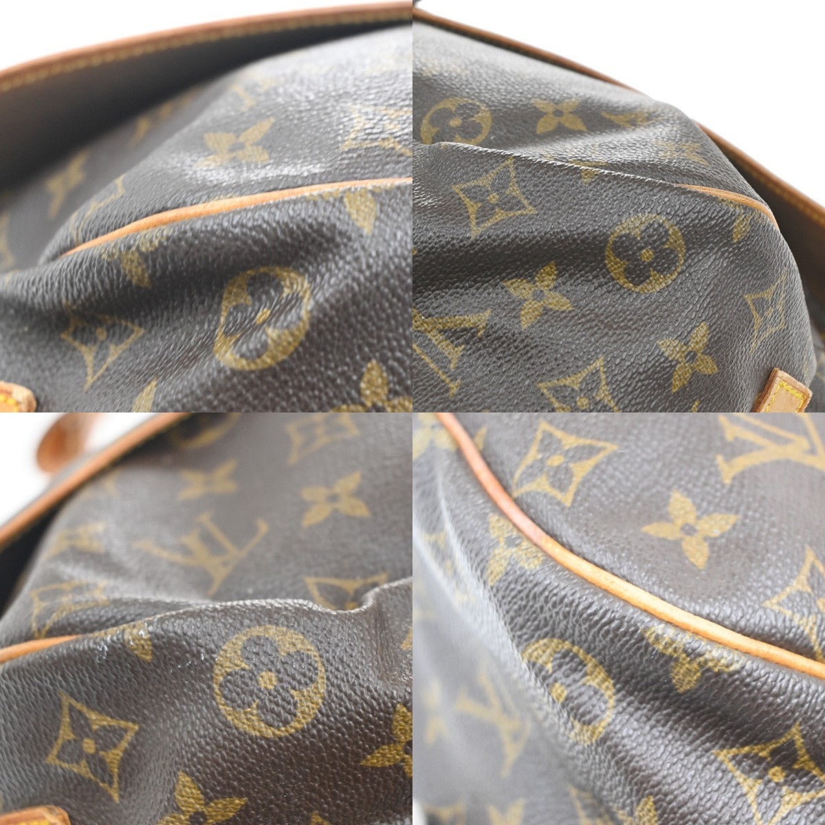 Louis Vuitton Saumur Handbag Monogram Canvas